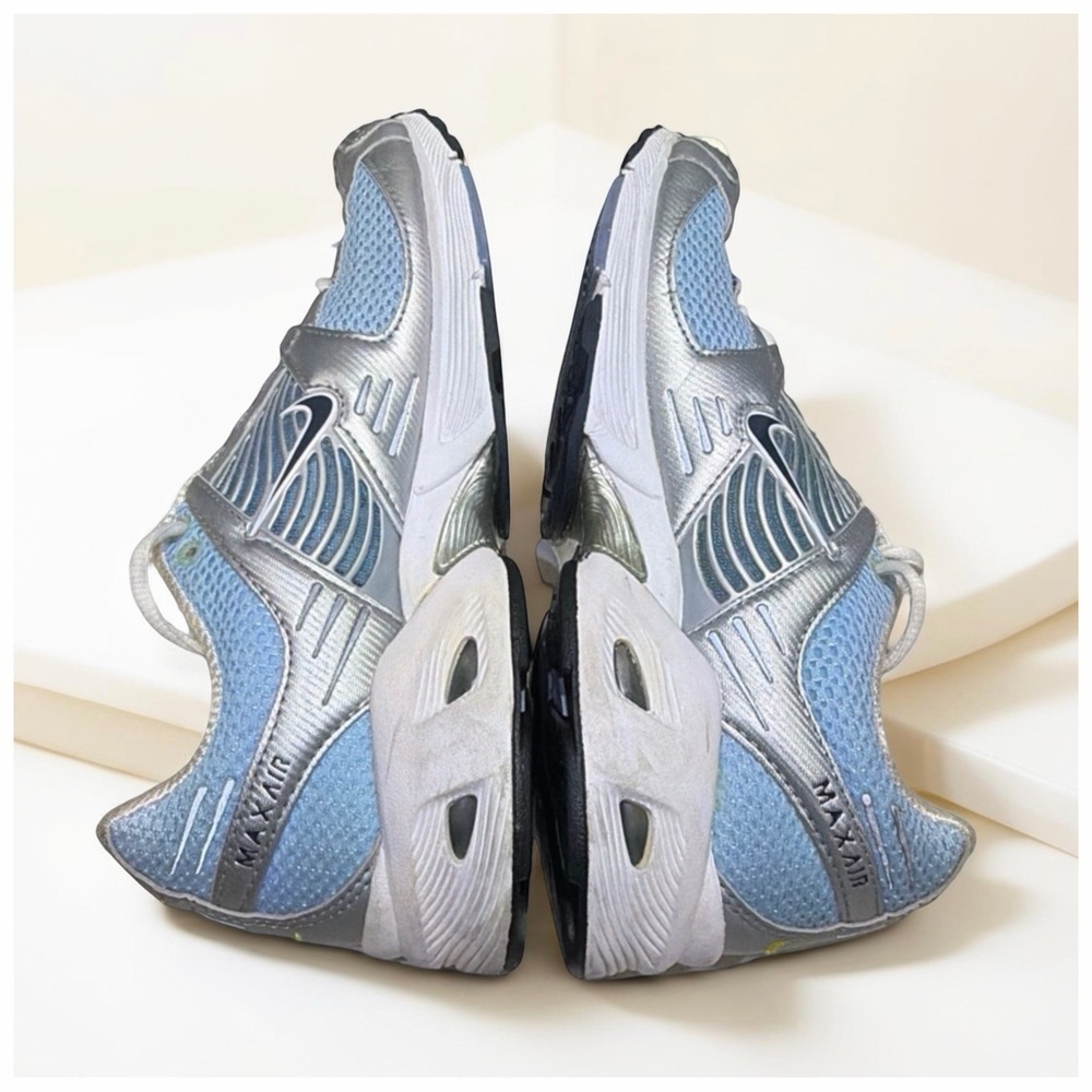 Nike Air Max Women's Running Sneakers | Silver Blue Mesh Size 9.5 | Y2K Trainer